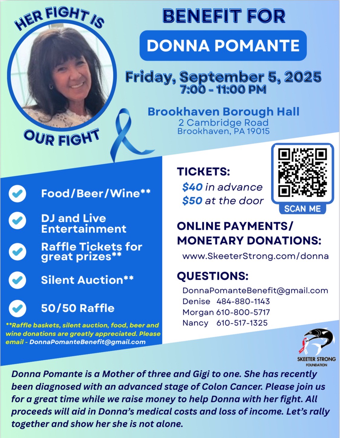 Benefit Planned For Donna Pomante